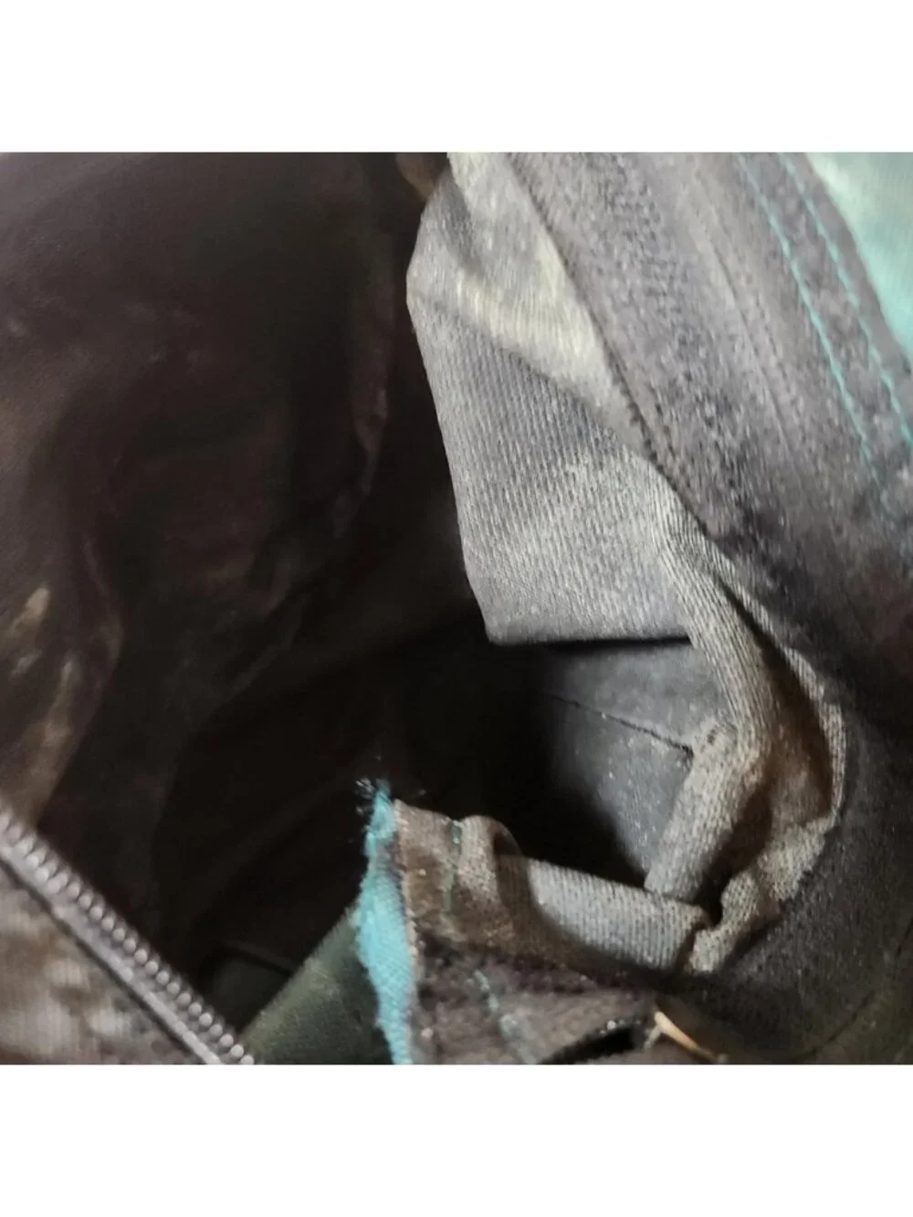 Spalding Vintage Internal Frame‎ Hiking Backpack Teal Black Camping Rucksack